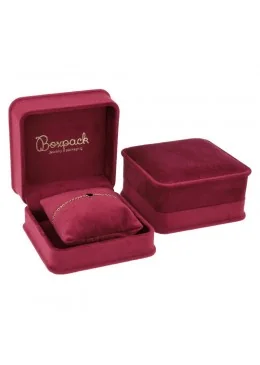 Estuche para pulsera burdeos 94x95x53 mm para joyeria y bisuteria MD-5-CJ-BU