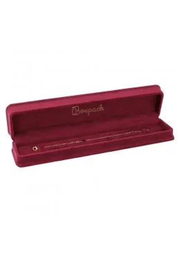 Estuche para pulsera burdeos 239x56x38 mm para joyeria y bisuteria MD-8-PE-BU