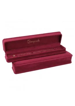 Estuche para pulsera burdeos 239x56x38 mm para joyeria y bisuteria MD-8-PE-BU