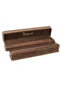 Estuche para pulsera marron 239x56x38 mm para joyeria y bisuteria MD-8-PE-M