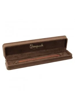 Estuche para pulsera marron 239x56x38 mm para joyeria y bisuteria MD-8-PE-M