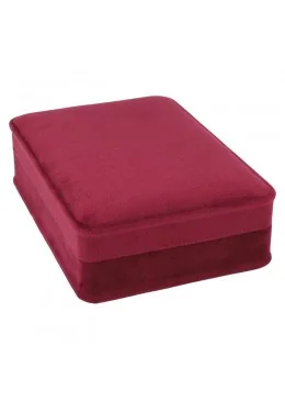 Estuche cerrado para collar burdeos 114x162x50 mm. para joyeria y bisuteria MD-9-C-BU