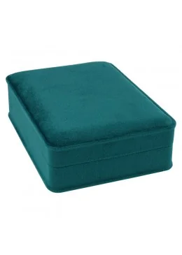 Estuche cerrado para collar verde 114x162x50 mm para joyeria y bisuteria MD-9-C-VE