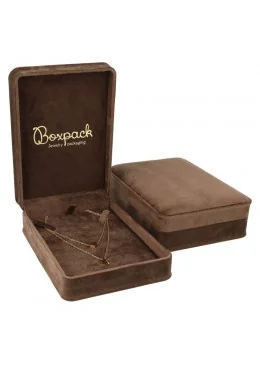 Estuche para Collar Marrón 114x162x50 mm. MD-9-C-M