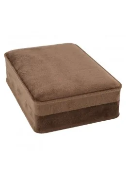 Estuche cerrado para collar marron 114x162x50 mm para joyeria y bisuteria MD-9-C-M