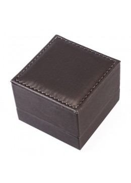 Estuche forrado imitacion seda para anillo sortija grande de joyeria y joyas con interior de patilla S-41-SP