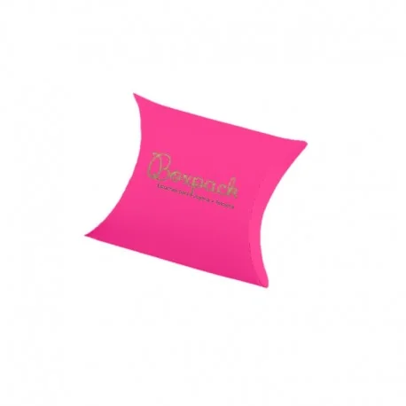 Caja de carton fucsia automontable para joyas bisuteria y joyeria AR1