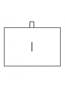 Estuche azul forrado de imitacion piel para sujeta corbata de joyeria bisuteria y joyas J-05-S-A