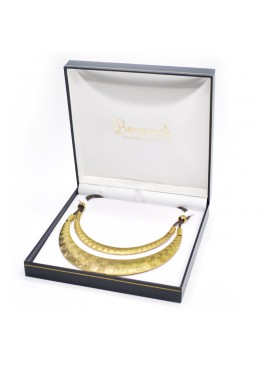 Estuche forrado de imitacion piel para collar gargantilla de joyeria bisuteria y joyas J-02-C