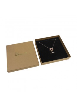 Caja de carton para collar gargantilla de joyeria y bisuteria NT18