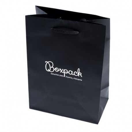 Bolsa de papel mate para joyeria bisuteria y relojeria B-L