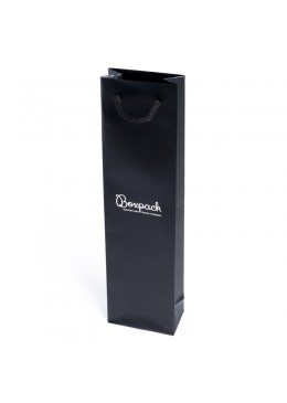 Bolsa negra de papel mate para joyeria bisuteria y relojeria B-B