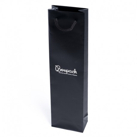 Bolsa negra de papel mate para joyeria bisuteria y relojeria B-B