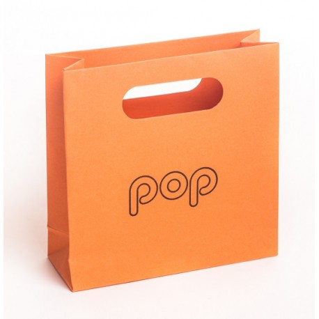 Bolsa de papel de asa troquelada para joyeria bisuteria y joyas BPO-M 