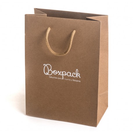 Bolsas de papel Kraft para joyeria bisuteria y relojeria BK-L