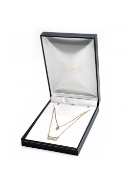 Estuche forrado de imitacion piel para collar gargantilla de joyeria bisuteria y joyas J-15-C