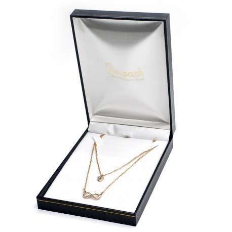 Estuche forrado de imitacion piel para collar gargantilla de joyeria bisuteria y joyas J-15-C