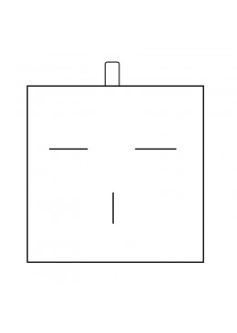 Estuche azul forrado de imitacion piel para juego de gemelos y sujeta corbata de joyeria bisuteria y joyas J-09-GS-A