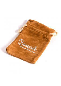 Bolsa de terciopelo color camel para joyeria bisuteria y joyas 95x125mm 302-C