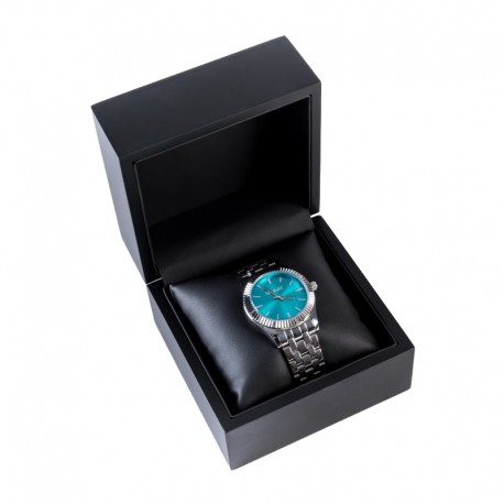 ESTUCHE MADERA RELOJ NEGRO 110x110x80 mm CU-6-N