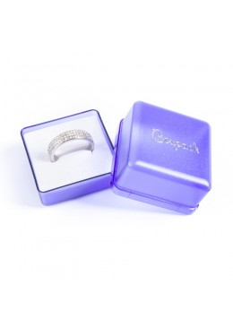 Cajita de plastico para anillo sortija joyas A-3