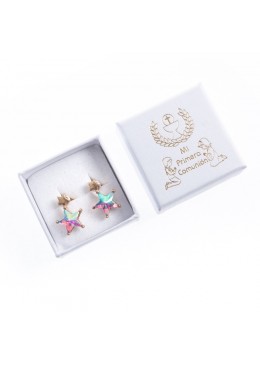 Caja de carton de comunion para pendientes joyeria bisuteria joyas CMP 41