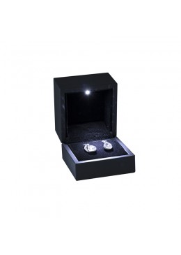Estuche pendientes con luz led para joyeria bisuteria joyas 60X65X50mm LE-12