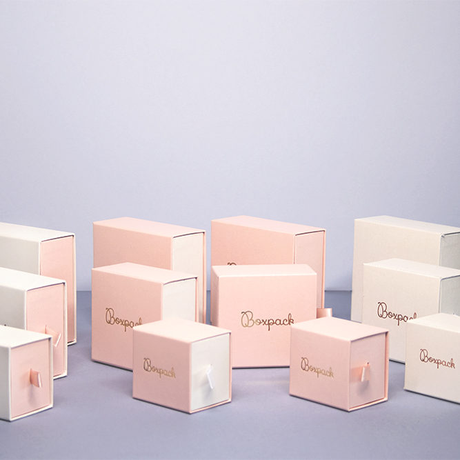 Cajas serie Sugar rosa
