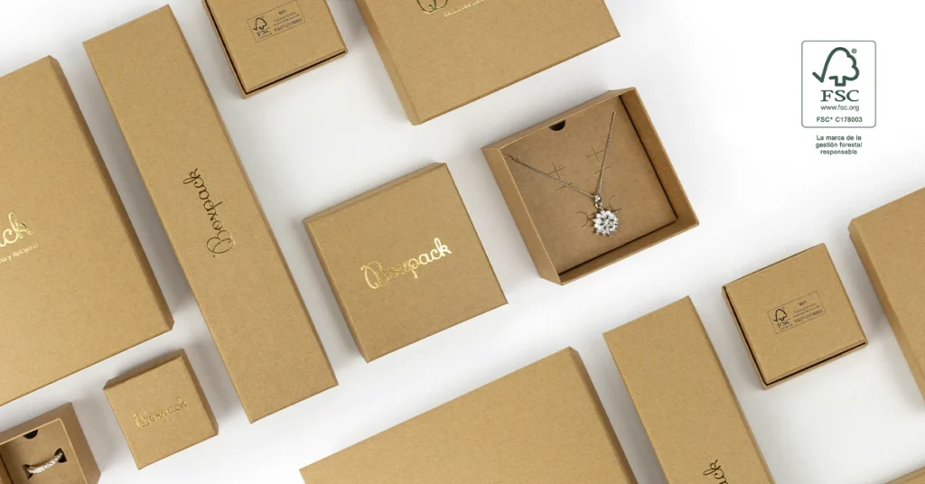 Packaging sostenible para joyería